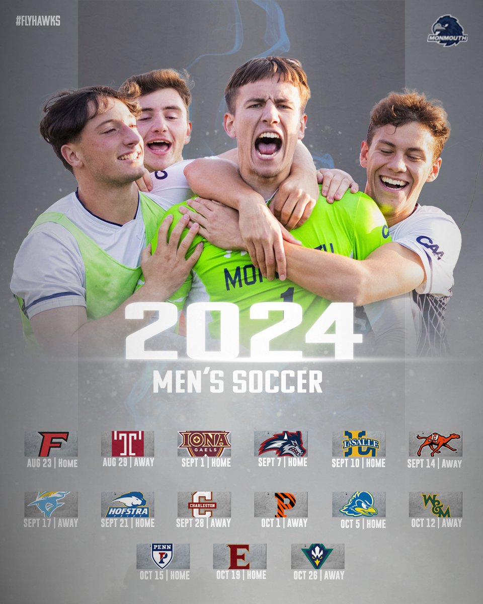 Take a break from that summer sunshine and make some plans for the fall.

The 2024 Men's Soccer Schedule has dropped.

#FlyHawks 

bit.ly/3VdiEWU