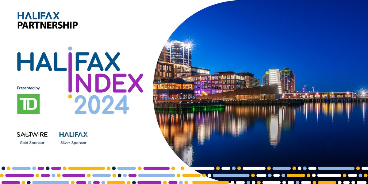 HfxPartnership's tweet photo. Stay tuned for June 6 as we launch the 2024 Halifax Index, presented by @TD_Canada! Each year, the Halifax Index provides an overview of our city's economic and community progress across a wide range of key indicators. The 13th annual edition will be live on our website tomorrow! https://t.co/zpMRiOEGUp