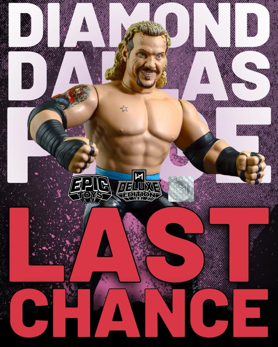 Today is your last day to get the Deluxe Edition <a href="/RealDDP/">Diamond Dallas Page</a> Wrestling Megastars figure from <a href="/epictoysuk/">Epic Toys</a>!

US customers can order from either <a href="/figcollections/">Figure Collections</a> or <a href="/asylum_store/">TheAsylumWrestlingStore</a>.

Who has already ordered? Are you a DDP collector? Just a fan of the Hasbro style?

#ScratchThatFigureItch