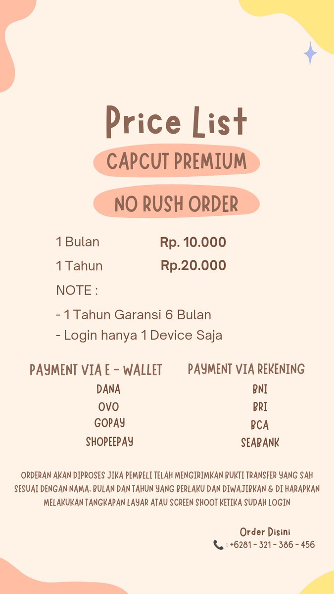 kanyalalitaa's tweet image. #TopUpRoblox #Netflixpremium #Spotifypremium #CapcutPremium
#AplikasiStreamingOnline #Netflix #GameRoblox #Roblox #AplikasiPremium #Capcutpremium #AplikasiStreamingMusikOnline #SpotifyPremium 
Murah , Cepat &amp;amp; Aman ya cuma di ankalashop_appremium  
Yu cuas di orderr🥳🥳