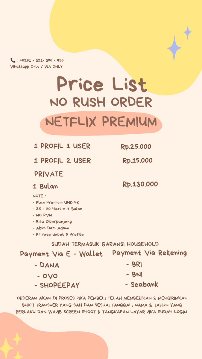 kanyalalitaa's tweet image. #TopUpRoblox #Netflixpremium #Spotifypremium #CapcutPremium
#AplikasiStreamingOnline #Netflix #GameRoblox #Roblox #AplikasiPremium #Capcutpremium #AplikasiStreamingMusikOnline #SpotifyPremium 
Murah , Cepat &amp;amp; Aman ya cuma di ankalashop_appremium  
Yu cuas di orderr🥳🥳