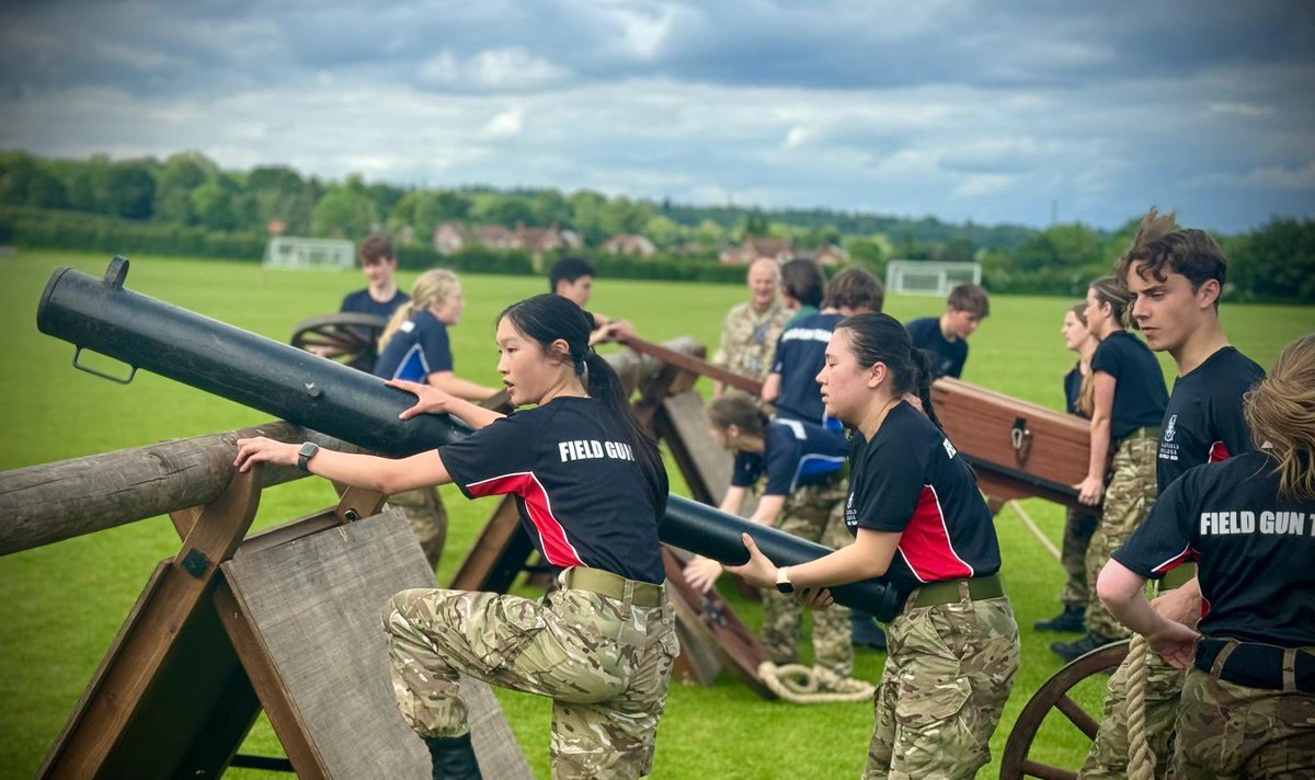 BradfieldCCF's tweet photo. Training for this year’s Field Gun Race is well underway, super teamwork being developed as the cadets get to grips with this challenging event. https://t.co/AJQG8I7SRv