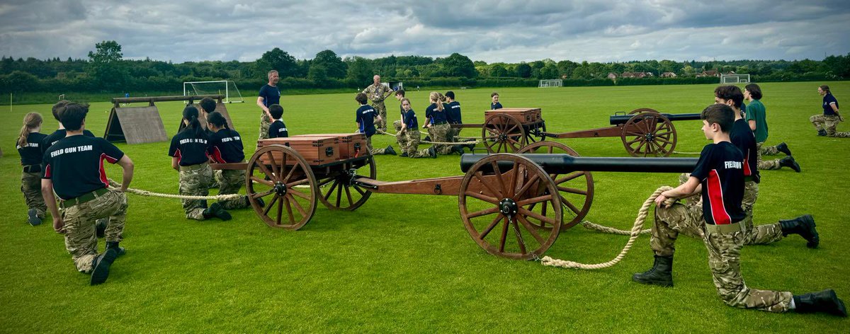BradfieldCCF's tweet photo. Training for this year’s Field Gun Race is well underway, super teamwork being developed as the cadets get to grips with this challenging event. https://t.co/AJQG8I7SRv