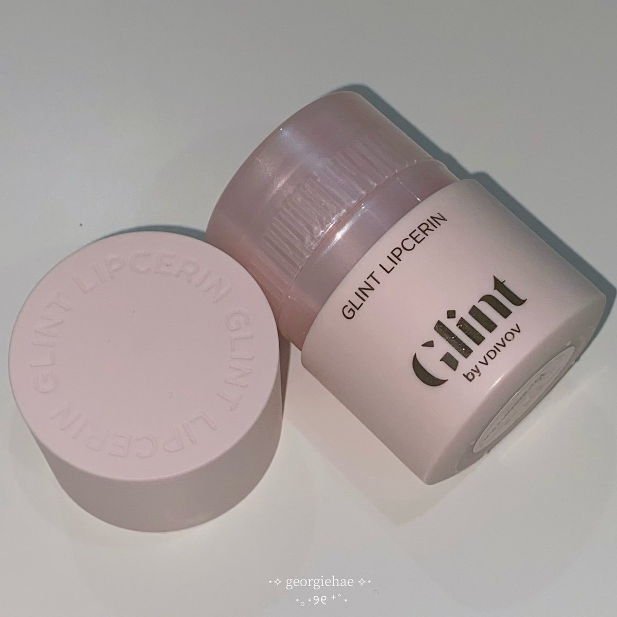 georgiehae's tweet image. glint lipcerin ใช้เป็นกลอสฉ่ำมากๆเข้าไทยแล้วราคาดีเลย ✨💗🫧🎀🍈