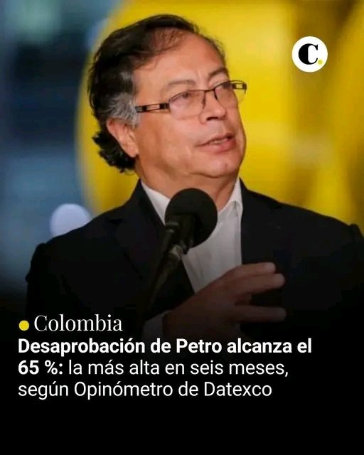 Wilson_Suaza_'s tweet photo. Según Datexco desaprobación del Presidente @petrogustavo llegó a un 65%.

¿Cree usted en esa encuesta?

No= dale 1.         Sí= dale 2.

Dale RT 🔄❤️ https://t.co/QdqyxPjKjP