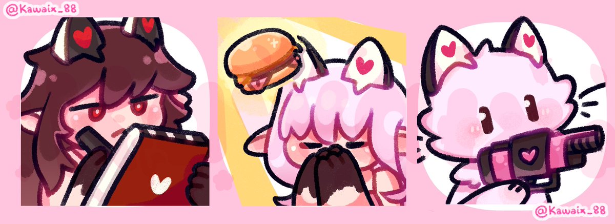 Kawaix_88's tweet photo. 48H EMOTE RAFFLE!~ 🌸✨🐱

Rules:

- 💖+🔄 this tweet
- Drop your OC, Avatar or Vtuber on comments! 💫
- Tag a friend (optional) 🫂

Good luck!! :3 https://t.co/rCWviWzZId