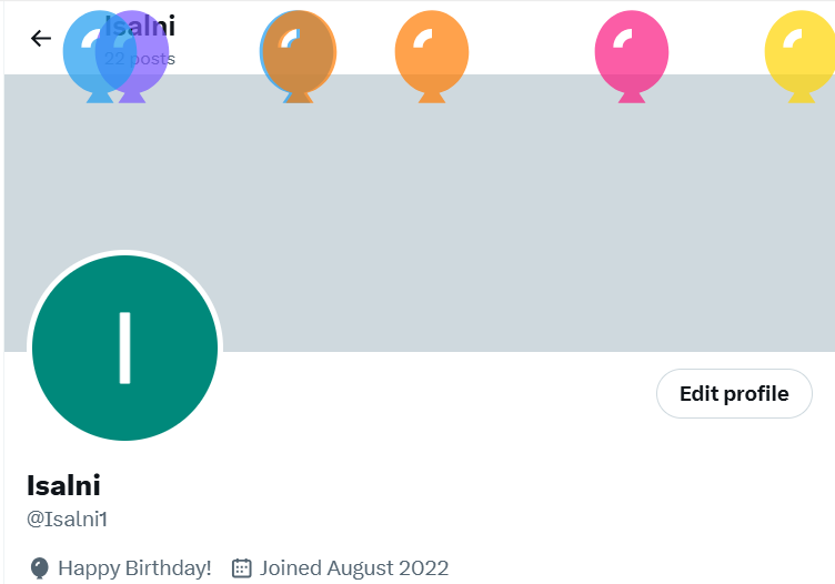 Isalni1's tweet photo. Did they change how the ballons show, oh yea its birthday time. https://t.co/0pYPJd03iE