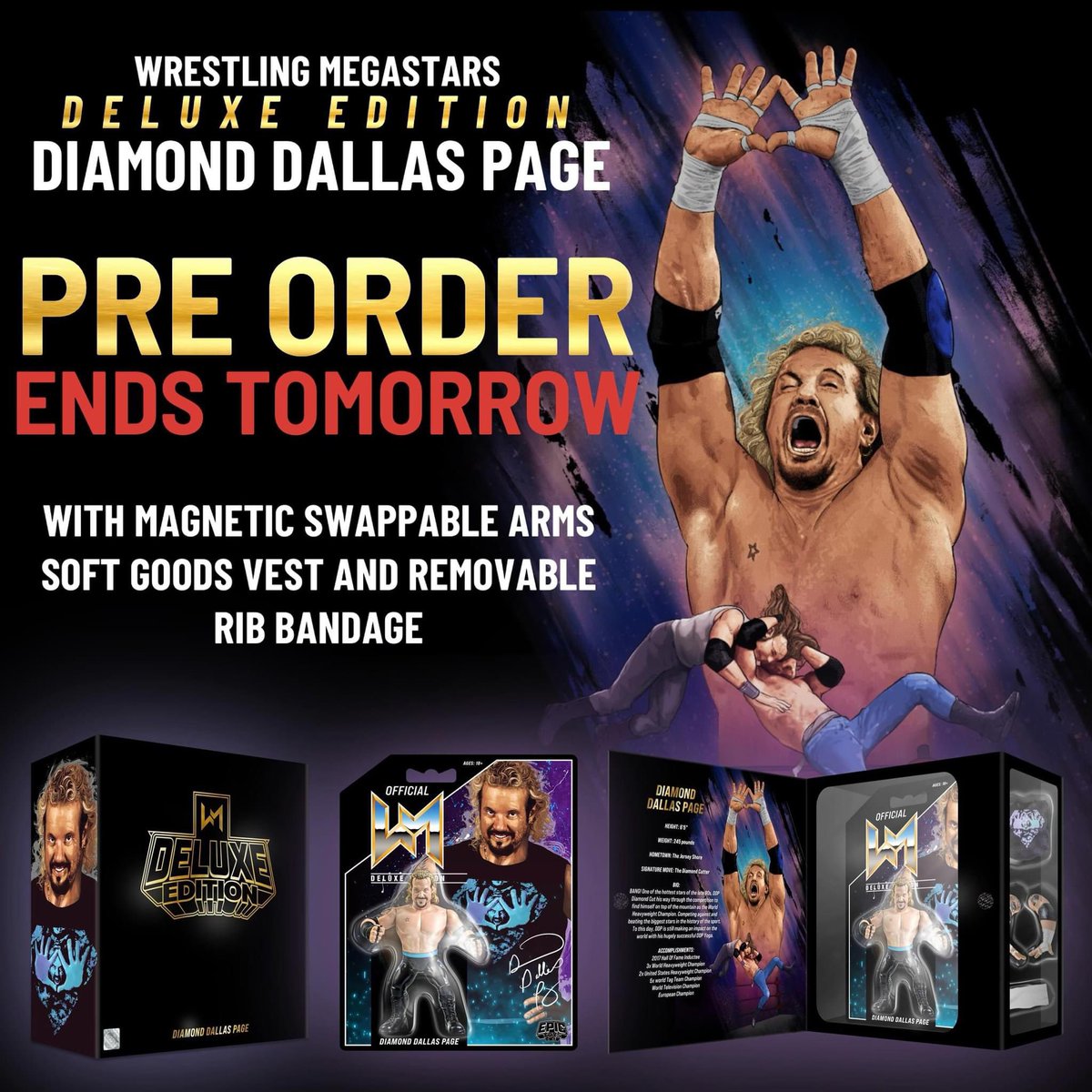 Last Day to Pre Order the <a href="/epictoysuk/">Epic Toys</a> <a href="/RealDDP/">Diamond Dallas Page</a> !! 

Grab yours now at TheAsylumWrestlingStore.Com !!

DDP will be a one time release. The pre-order window is the only chance to guarantee your DDP figure. We will have a set amount of excess QC stock but cannot guarantee availability.