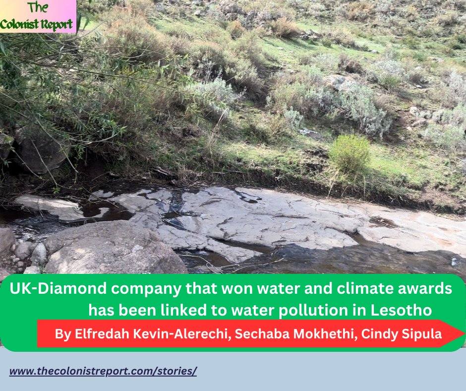 The Colonist Report (@colonistreport) on Twitter photo New Investigation:
8 months of investigating into UK-Diamond company alleged pollution revealed death, illnesses and water contamination.
Our managing editor <a href="/ElfredahKevin/">Elfredah Kevin</a>, in collaboration with <a href="/Mokhethiss/">Sechaba Mokhethi</a> of <a href="/CijLesotho/">MNN CIJ</a> & <a href="/SipulaCindy/">Cindy Sipula</a> investigated years of community New Investigation:
8 months of investigating into UK-Diamond company alleged pollution revealed death, illnesses and water contamination.
Our managing editor <a href="/ElfredahKevin/">Elfredah Kevin</a>, in collaboration with <a href="/Mokhethiss/">Sechaba Mokhethi</a> of <a href="/CijLesotho/">MNN CIJ</a> & <a href="/SipulaCindy/">Cindy Sipula</a> investigated years of community