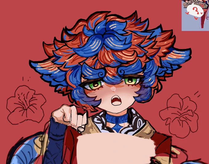 これは途中まで描いてたシーサー君 