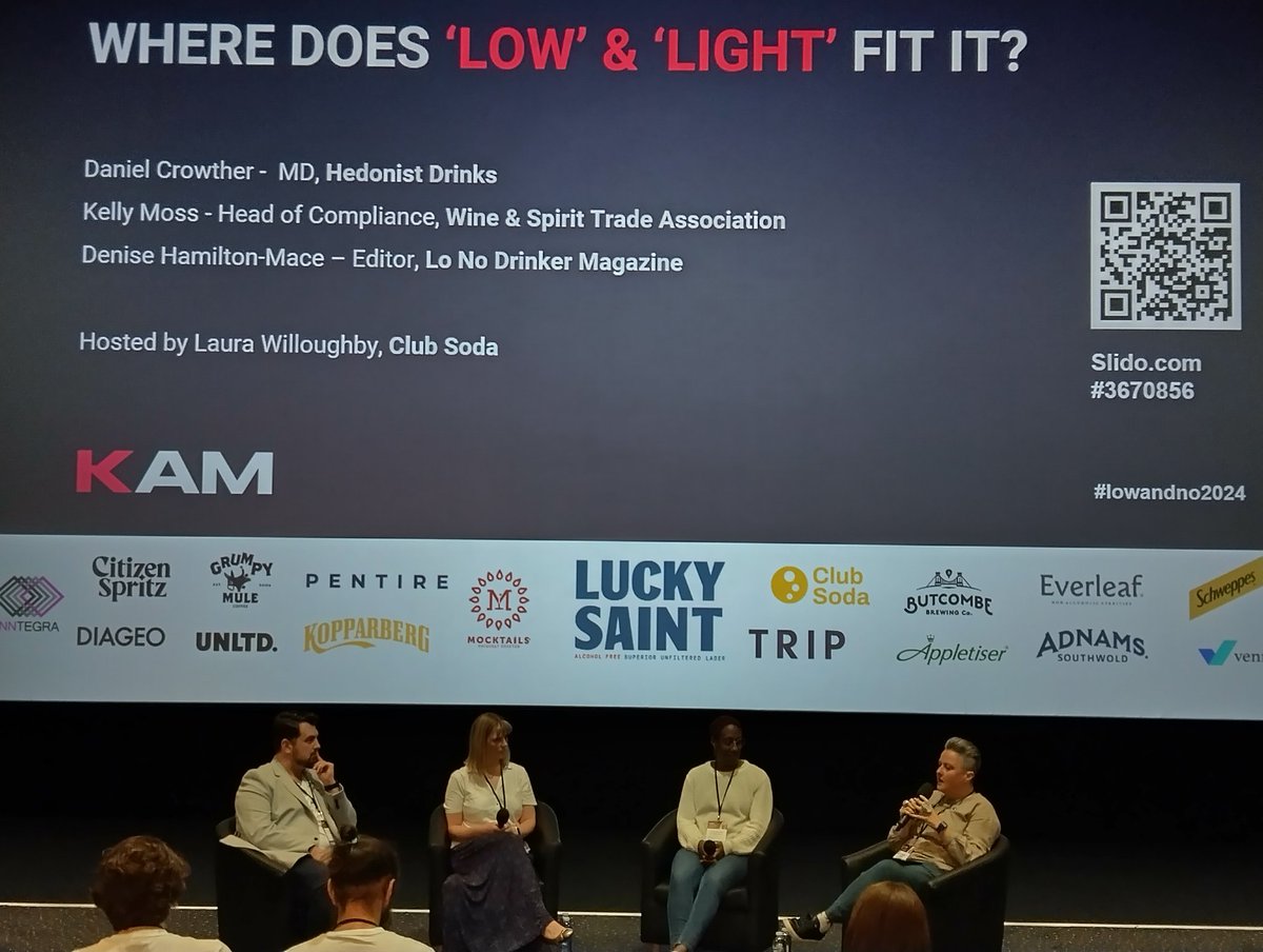 joinclubsoda's tweet photo. We are at the @KAMMediaInsight Low+No event, Laura is hosting a panel on the "low" part of low/no. #lowandno2024 https://t.co/dozOnwUreH