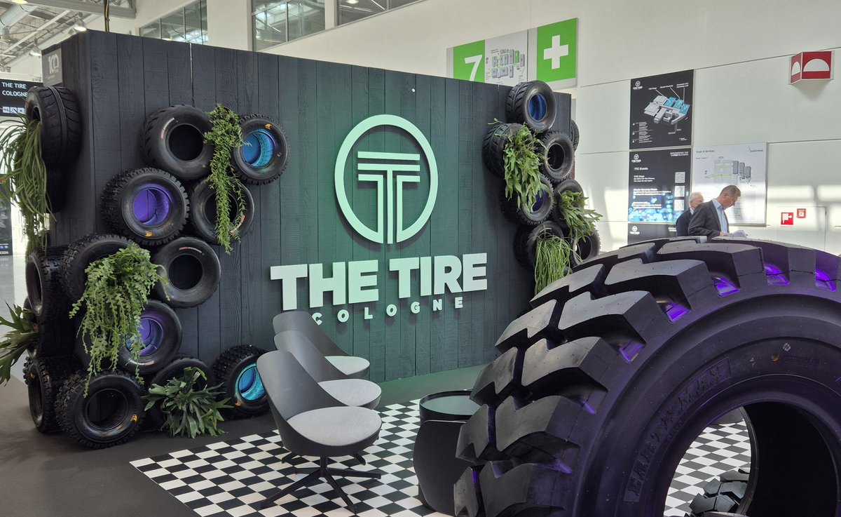 grippymedia's tweet photo. Supporting my new bride at the @THETIRECOLOGNE and her #hubtrac stand, a subsidiary of @linglong_llit. #ttc2024 #thetirecologne #tires #tyres https://t.co/Roicgcq4Fr