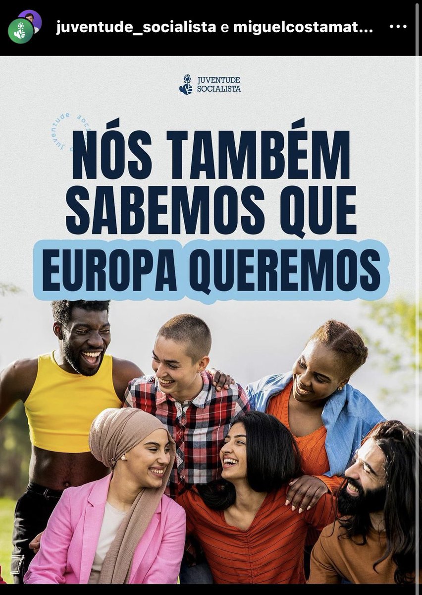 ritamariamatias's tweet photo. Vi com atenção estas imagens. 
Resumidamente, a Juventude Socialista quer uma Europa sem homens e sem europeus. https://t.co/Yqig46DzdS