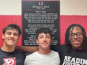 coachjohnfiore's tweet photo. Congratulations to our 2024 Captains Jake, Jack & Jeremiah. #rocketpride2024 #playlikearocket @rmhs_football https://t.co/6GltkTQDNs