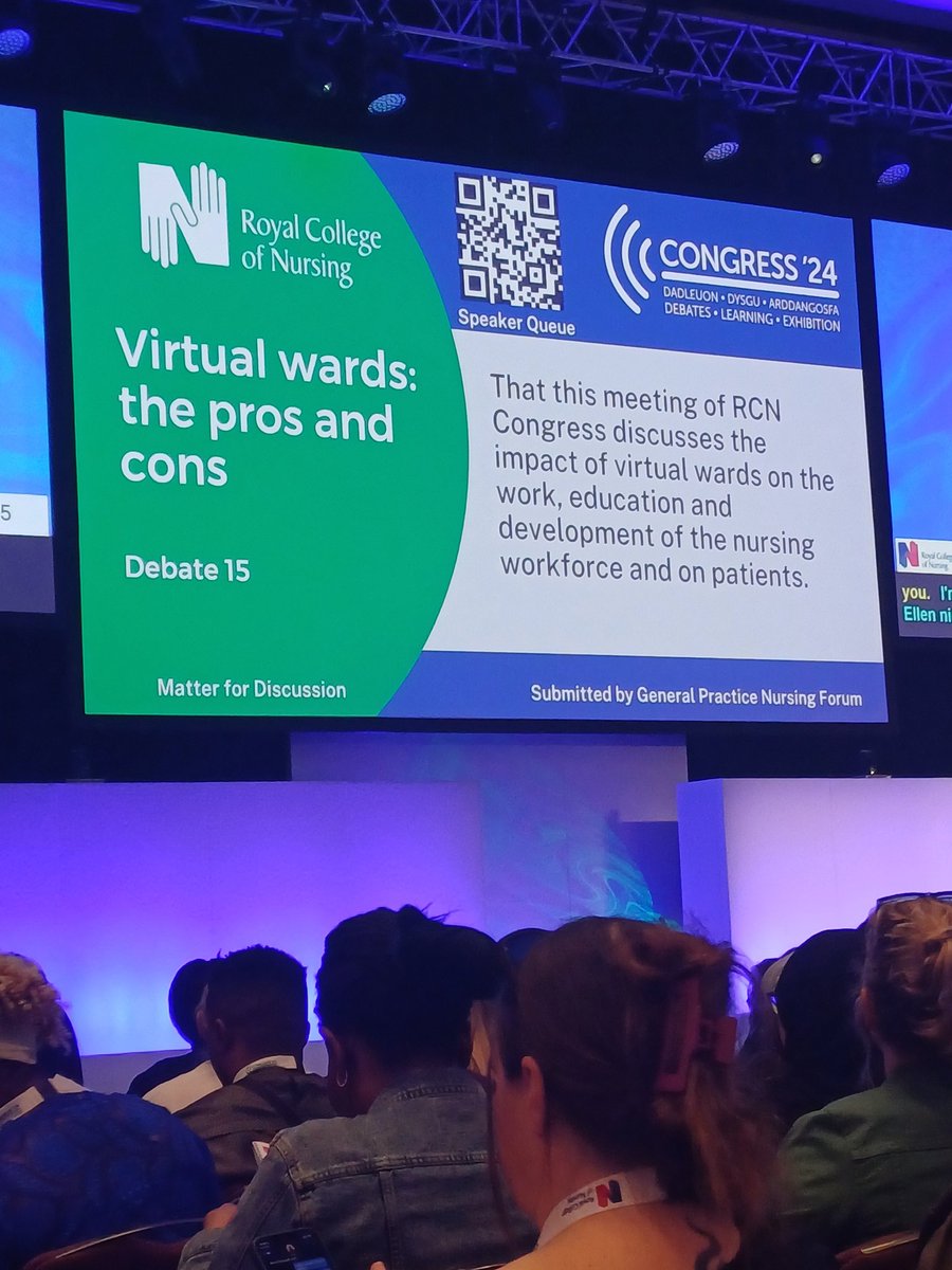 fdphalety's tweet photo. Debate 15: Virtual Wards: The Pros and Cons
#RCNCongress24 #RCN24

@theRCN @SouthEastRCN @RcnSurrey https://t.co/v8G6P8HfmQ