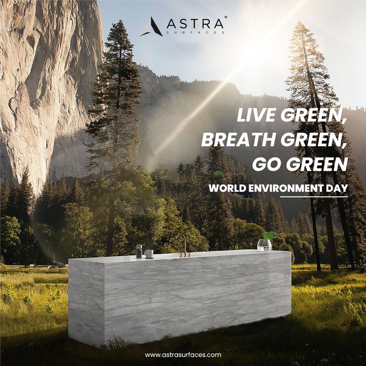 AstraSurfaces's tweet photo. This #WorldEnvironmentDay , let’s take small steps towards the #sustainability because earth deserves the best.

#Environment #Environmentday #gogreen #saveearth #naturalstone #AstraSurfaces #granite #marbles #soapstone #engineeredstone #homedecor #interiordesign #homerenovation https://t.co/XUnPQAKuWH