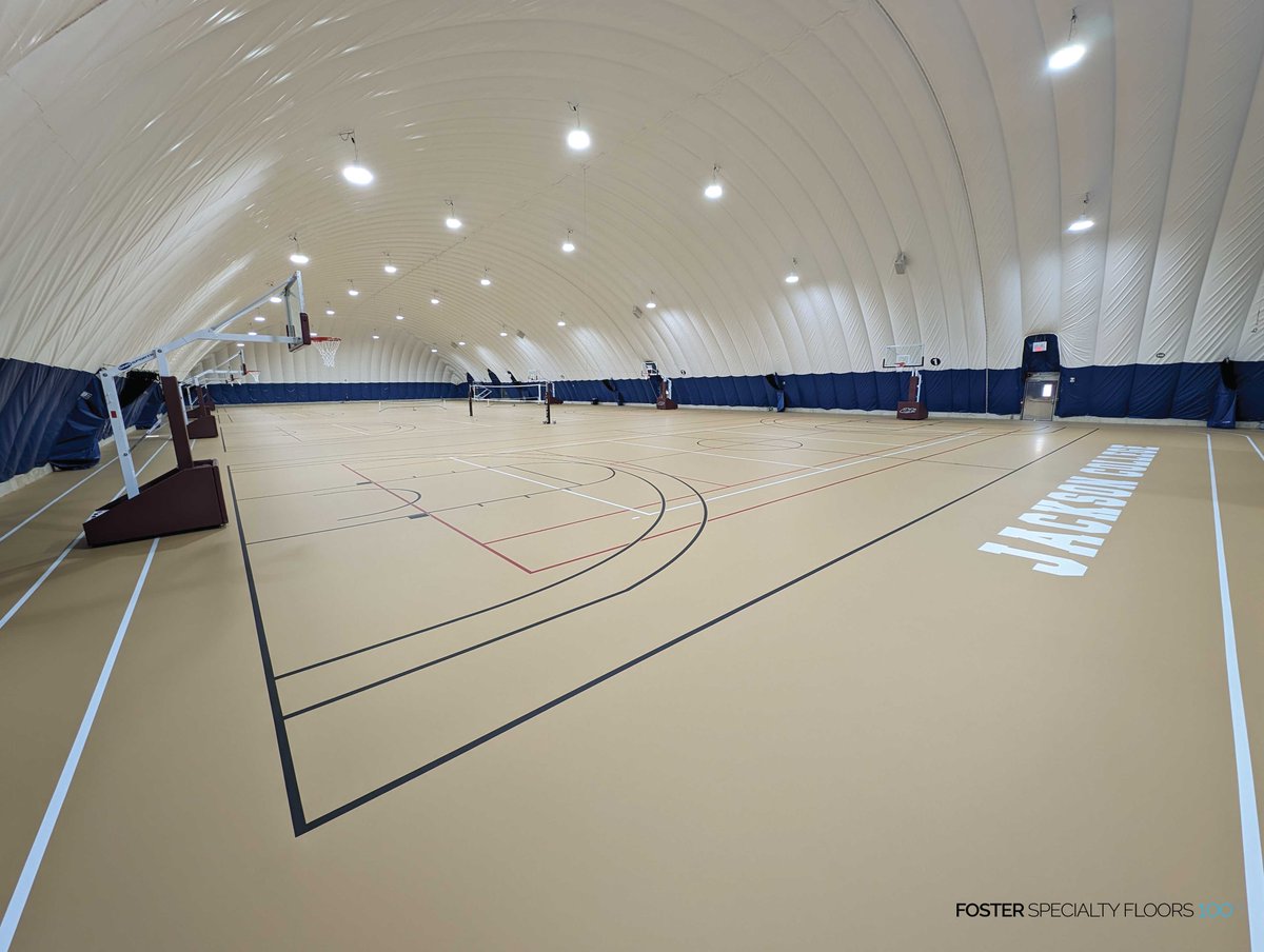 FosterFloors's tweet photo. Foster Specialty Floors has recently completed the installation of over 38K square feet of #Pulastic Classic 110 flooring at @JacksonCollege's 📷Jets Air Station building in Jackson, Michigan. The new floors provide a durable and safe surface for the college's athletic programs and activities. #GoJets

@Sika_USA @RobbinsSurfaces

#FSF #fosterspecialtyfloors #newflooring #athletics #jets #100years