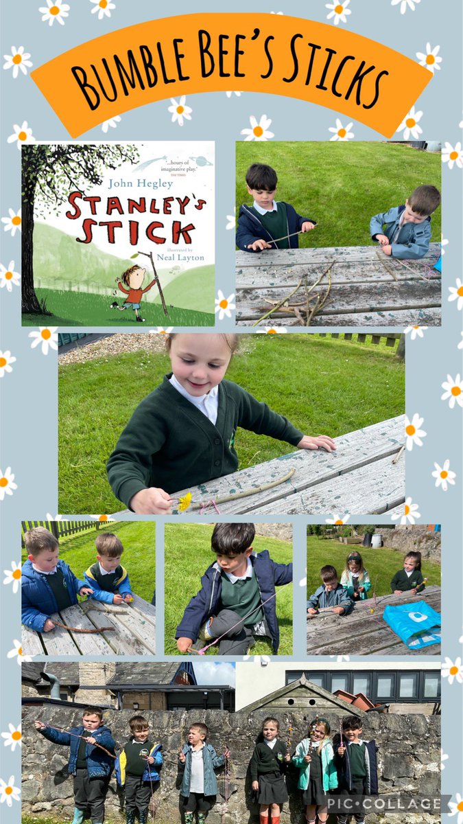 stasaphvp's tweet photo. 🐝s listened to the story Stanley’s stick. We then went onto the field to find our own favourite stick &amp; turned it into something even more special using wool and nature. We made fairy &amp; magician wands, fishing rods, boats, boomerangs &amp; kites. We were very creative @_OLW_ #VPHC https://t.co/FX2zh2vrlI