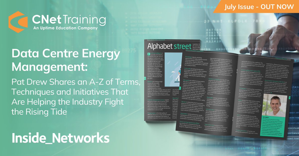 CNettraining's tweet image. This month's Inside_Networks features an A-Z from CNet Instructor Pat Drew covering key terms, techniques and initiatives that are helping the industry to become more sustainable.

💻 Read it online now: insidenetworks.co.uk/magazine/jul24…

#Inside_Networks #cnettraining #globalleaders #AtoZ