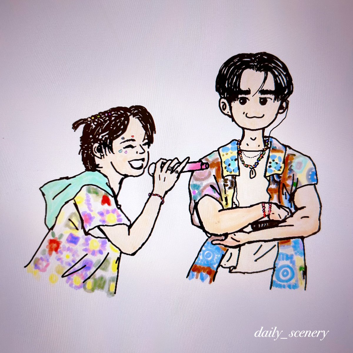 scenery_daily's tweet photo. 💦💦🥽🔫
可愛的彩色的🤭
.
.
.
@zee_pruk @CwrNew
#日常小風景 #絵描きさんと繋がりたい #ZeeNuNew #zeepruk #NuNew #SamyanSongkranxซีนุนิว
#タイ俳優 #drawing #portrait #人物画 #デジタルイラスト #イラスト #art #静かな生活 #繊細さん #hsp https://t.co/E8JtIoghS5