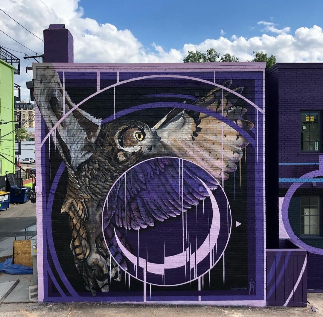 MolinaStreetArt's tweet photo. Art by American Existential Circus in Denver (CO), USA (2021) #addenjoule #existentialcircus #streetart #lamolinastreetart | photo via artist mysl .nl/yopSY https://t.co/VQ5jWeAFcl