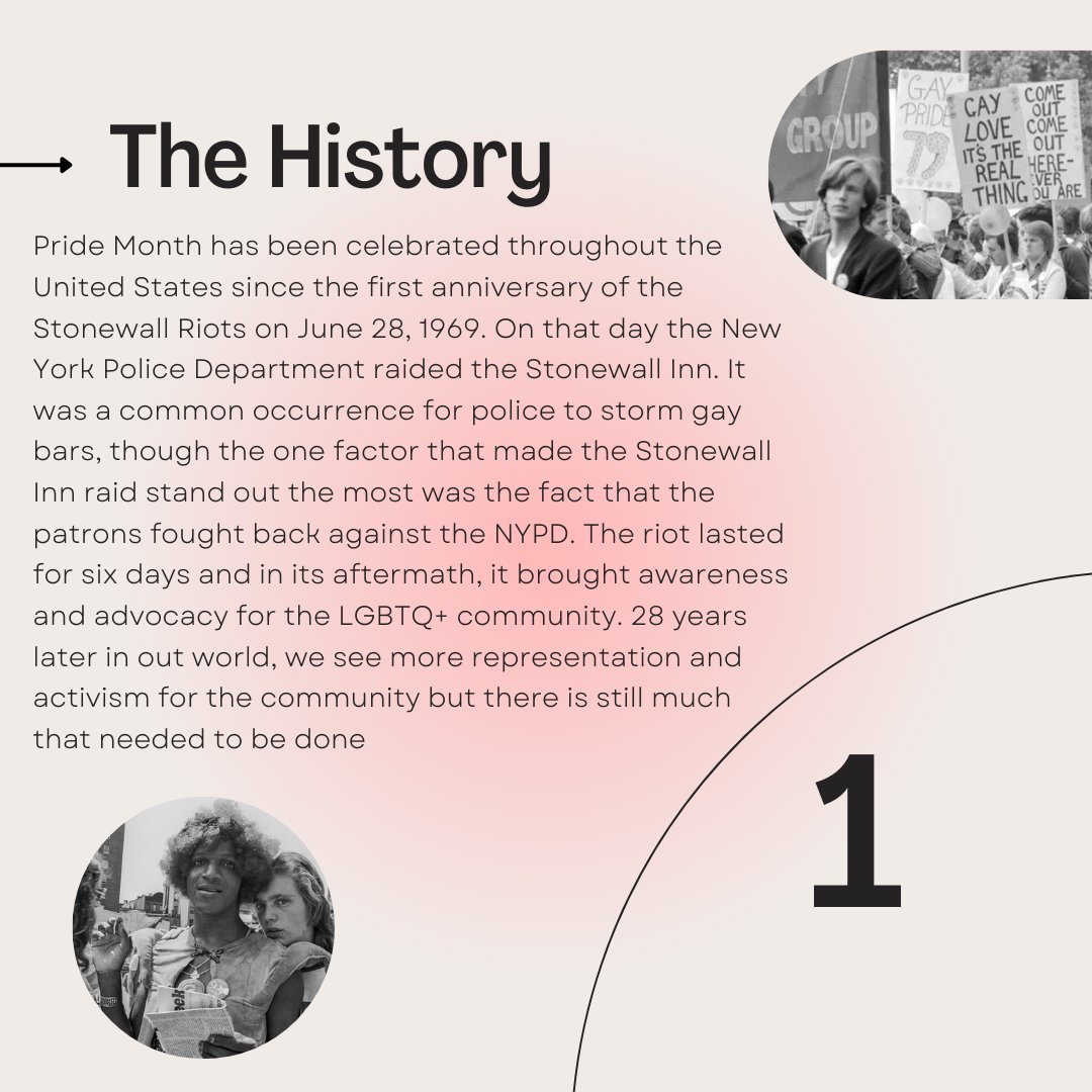 MACommSeminar's tweet photo. 🌈 Celebrating Pride Month! 🏳️‍🌈 Did you know that Pride Month commemorates the Stonewall Riots of June 1969? This pivotal moment in LGBTQ+ history sparked a movement for equality, acceptance, and liberation. 

1/2 https://t.co/XpR77Bsfsj