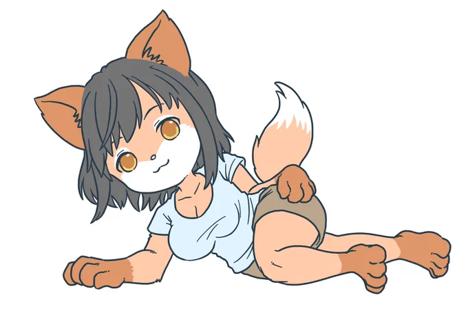 もっかい描いてみるデフォルメし直したいのともう少しキャラデザ的な個性を 