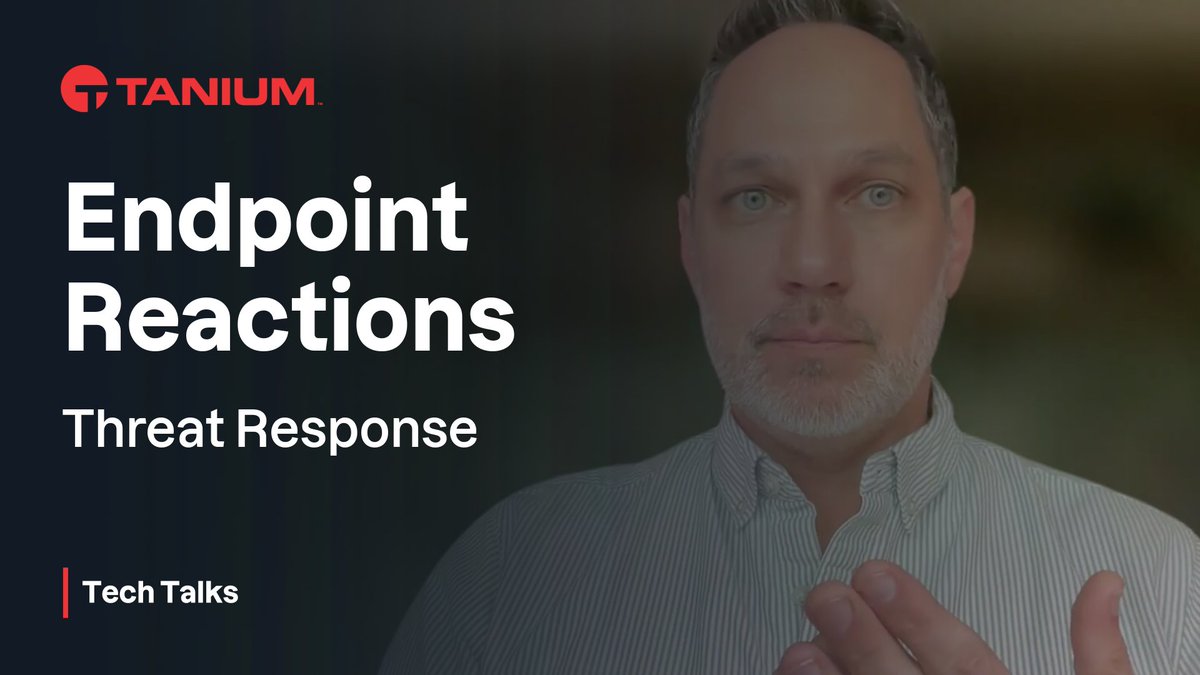 Automatically disrupt an attack as soon as it is detected with <a href="/Tanium/">Tanium</a> Endpoint Reactions across #Windows #MacOS #Linux Demo:
youtube.com/watch?v=1xfO8b…
#informationsecurity #informationtechnology #dfir #incidentresponse #infosec