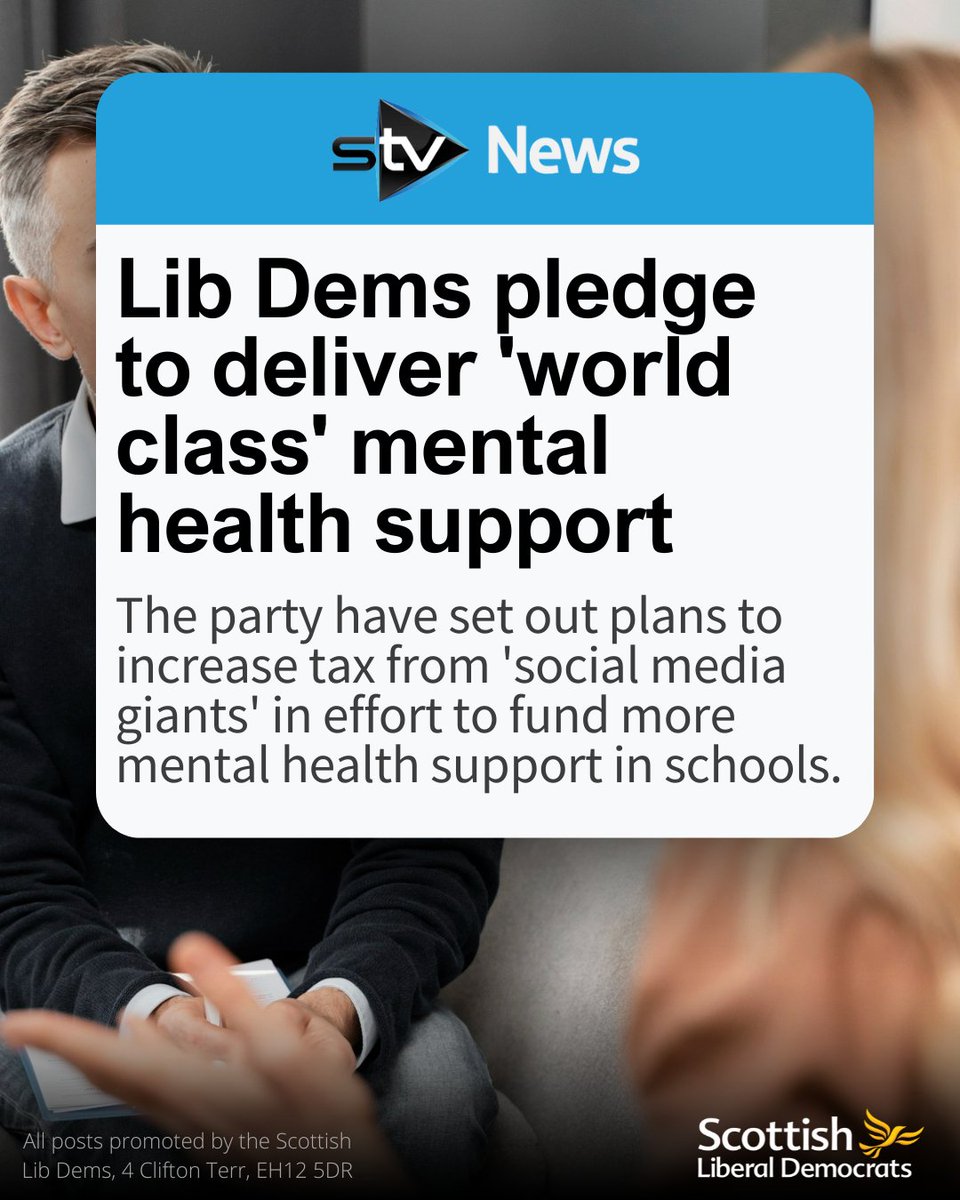 The SNP are presiding over an ever-deepening crisis in mental health treatment in Scotland. Despite this crisis they have cut 10s of millions from the mental health budget. Scotland needs world-class mental health services. Scottish Liberal Democrats will deliver them.