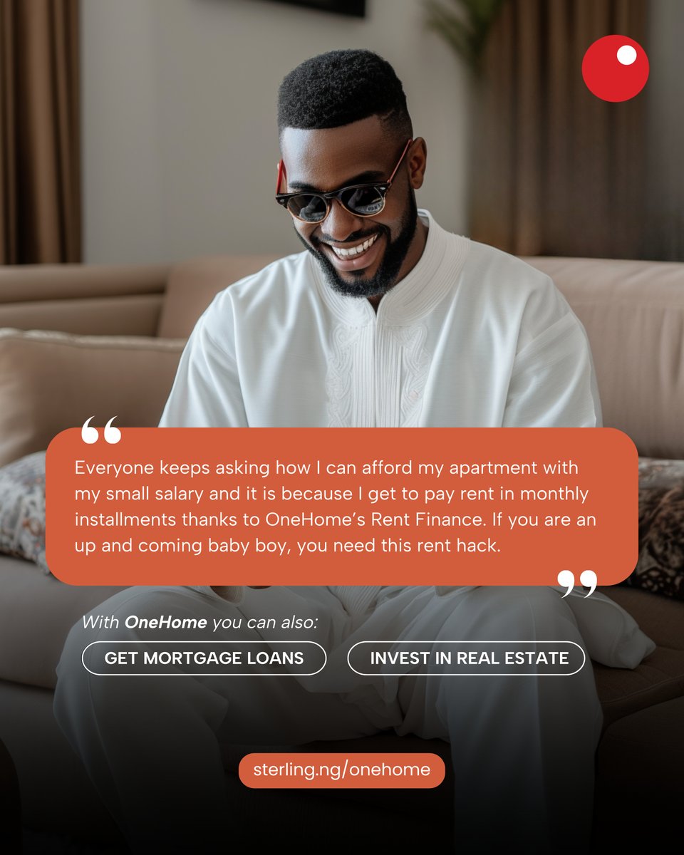 Sterling_Bankng's tweet photo. Stop wondering and start living like Philip!🏠 

https://t.co/2J9noSDOAV 

#Sterling #OneHome #EasyRental https://t.co/ztyGCf47ON