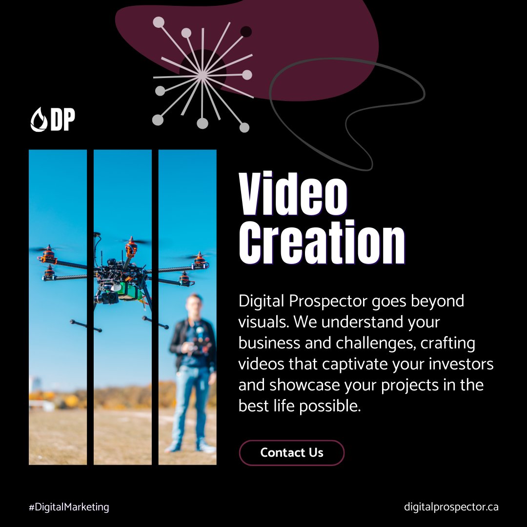 DigiProspector's tweet photo. Video production isn't just about lights, camera, action—it's about effective messaging. @DigiProspector understands your business, creating cost-effective videos that speak to investors, highlight your projects, and keep your content engaging! 📹✨  

📧info@digitalprospector.ca https://t.co/UeDHQbT651
