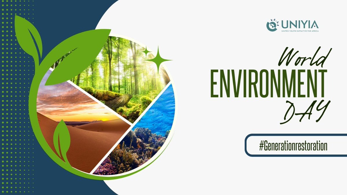 uniyia_org's tweet photo. Today on #WorldEnvironmentDay let’s unite to restore our land, prevent desertification and build resilience against droughts.

Every small action counts and together we can make a difference!

 #WorldEnvironmentDay‌2024 #UNIYIA https://t.co/KsJzGa9EG8