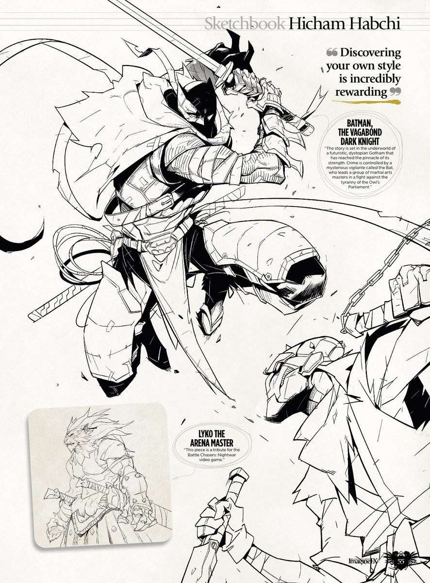 Thrilled to share that some of my sketches have been featured in the newest issue of Imagine FX Mag! ✍️🏽🎨 
#characterdesign #art #sketchbook 