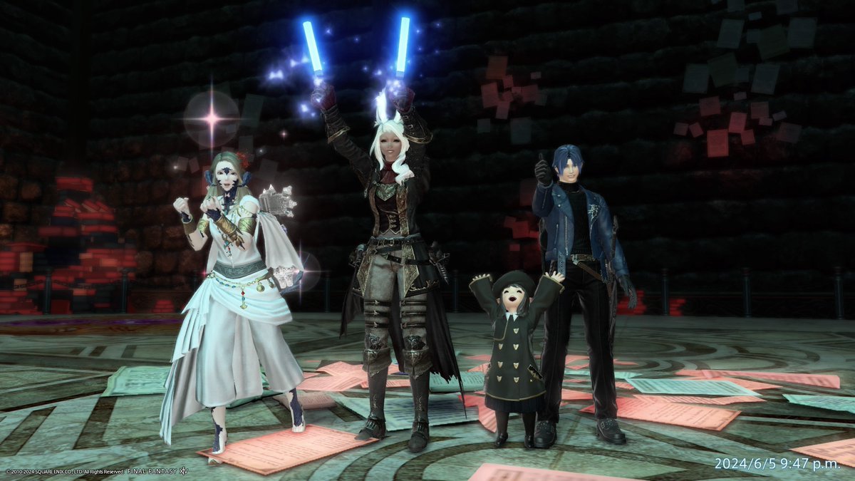 tamama_ff14's tweet photo. 今日はCWLSに入って下さったメンバーさんと顔合わせを兼ねてルレ回してきましたー\( ´ω` )/
これからも子育ての合間合間で色々遊べたらいいなー、とっても楽しかった！

 #FF14  #FF14  #CWLS  #dmol https://t.co/DR9Jz0sspu
