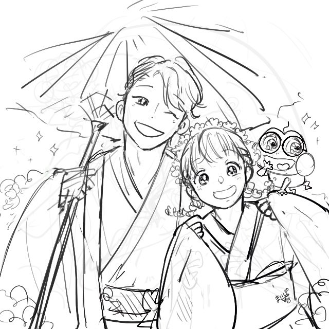 みんなーー?下書き〜〜〜〜〜!!
#おかいつ 