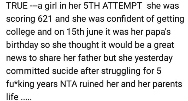 Jim_Hop13's tweet photo. To all the 2024 neet aspirants out there please fill this Google form given below we need 1 lac response for a lawyer and for cbi inquiry
https://t.co/rMRCcp10ov
#NEET #Neet_paper_रद्द_करो #NEETfraud https://t.co/KCgHgmtJMg