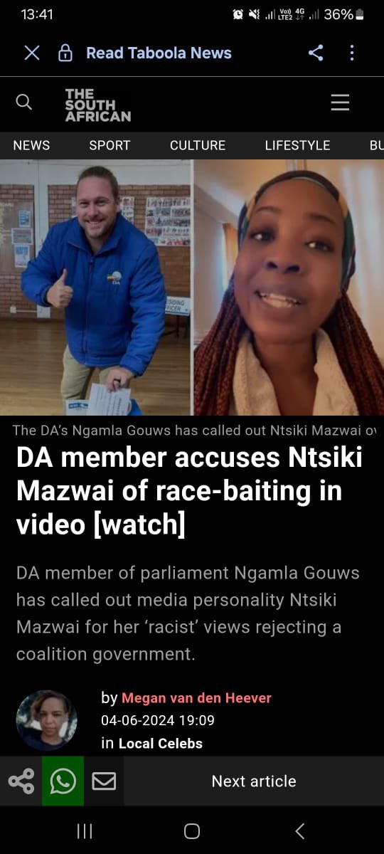 ntsikimazwai's tweet photo. Ntsiki Mazwai responds to DA MP comments 🙏🏿🖤 https://t.co/8IjjhYrByo