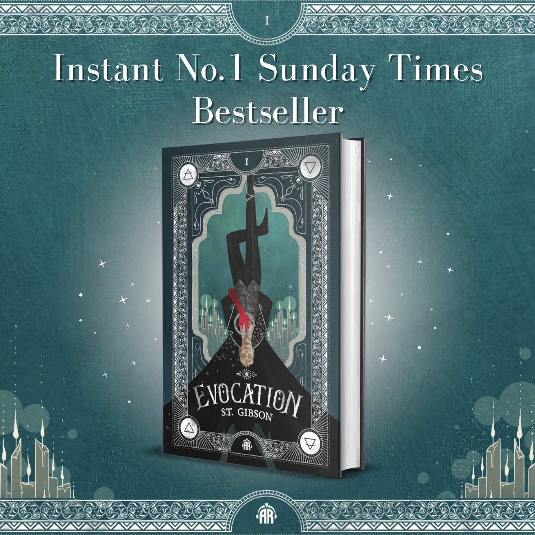 angryrobotbooks's tweet image. Congratulations to @s_t_gibson - EVOCATION is an Instant Number 1 Sunday Times Bestseller!!🥳

We are so thrilled to see the excitement for EVOCATION, a huge thank you to all of our readers, booksellers and bloggers for making this happen!✨🔮
#manifestingevocation #evocation