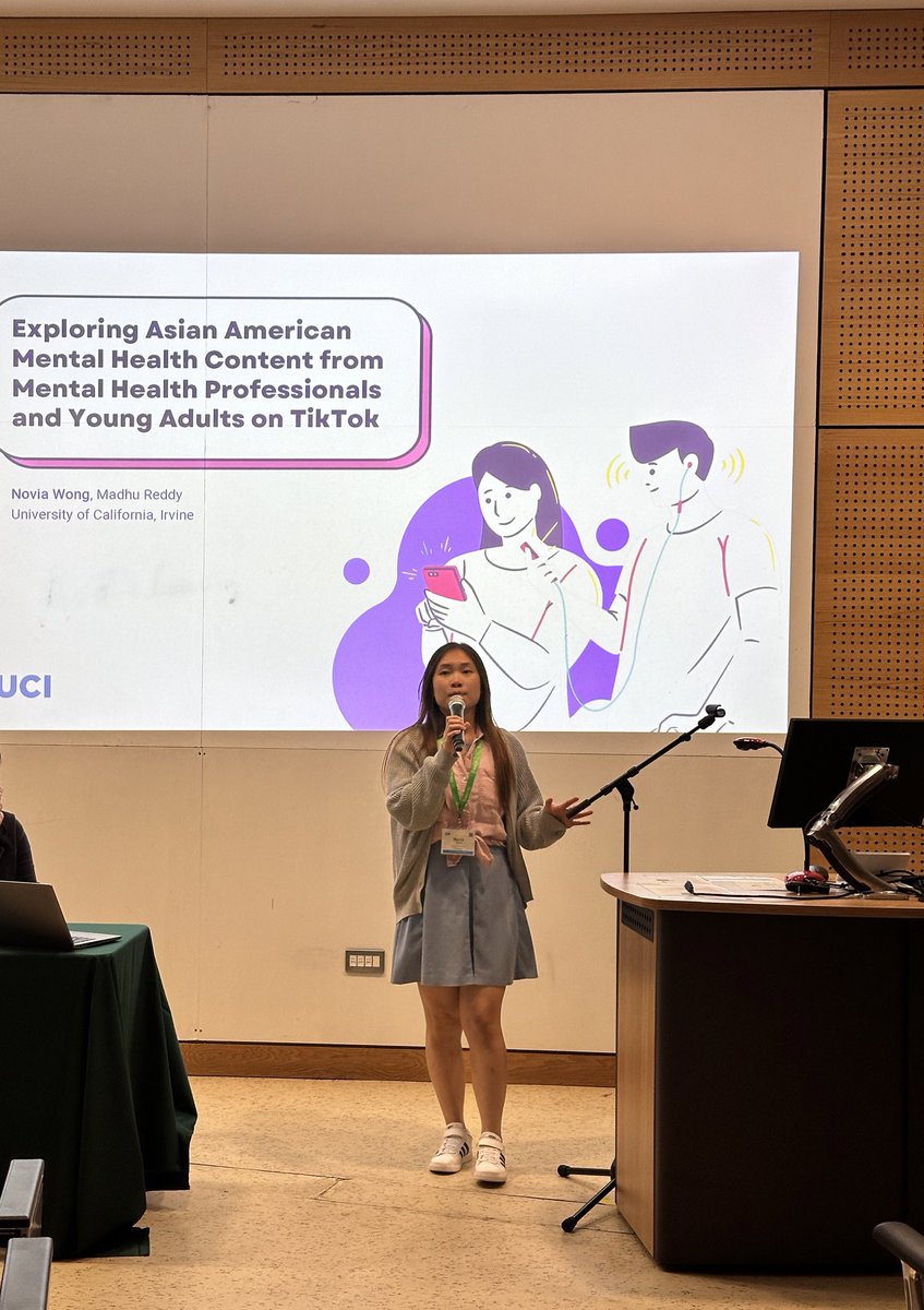 noviawonglw's tweet photo. Presented my work on Asian American mental health content on TikTok at #ISRII12! How do we make mental health information “fun” for young adults?

@ShannonRSmith4 for the great photos 📸 https://t.co/Urv6574ZIp