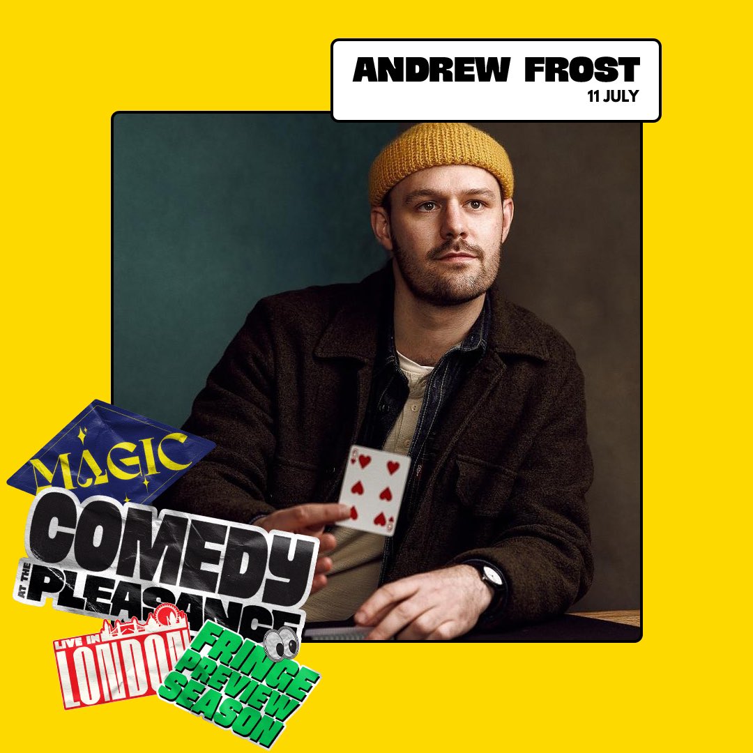 Pleasance Comedy (@pleasancecomedy) on Twitter photo <a href="/MetrolandComedy/">Metroland Comedy</a> <a href="/Tarotcomedy/">Tarot</a> <a href="/kemahbob/">KB🪞</a> <a href="/dannyclives/">danny clives</a> <a href="/ParkasComedy/">PARKAS Comedy Ltd</a> <a href="/BerksNest/">Berk’s Nest</a> <a href="/ThePleasance/">Pleasance</a> <a href="/HoratioTheGould/">Horatio Gould</a> <a href="/WillyRobbins/">Will Robbins</a> <a href="/jin_hao_li/">Jin Hao</a> <a href="/AndrewShandrew/">Andrew Doherty</a> @KTspicey <a href="/GhostHunsPod/">Ghost Huns Pod</a> @FloandJoan <a href="/objectivlyfunny/">Objectively Funny</a> <a href="/ebdonmgt/">Ebdon Management</a> <a href="/AvalonComedy/">Avalon Comedy</a> <a href="/BlueBook_AM/">Blue Book Artist Management</a> <a href="/hannahbycz/">Hannah Byczkowski The Traitors WINNER!!!❤️</a> <a href="/SuziePreece/">Suzie Preece</a> <a href="/derekscottmitch/">derek mitchell</a> <a href="/HugeDavies/">🎹 Huge Davies 🎹</a> <a href="/ImpatientUK/">Impatient Productions</a> <a href="/individual_am/">Individual Artist Management</a> @spaldingrich <a href="/AbbyWambaugh/">Abby Wambaugh</a> <a href="/mickperrin/">Mick Perrin</a> <a href="/countrymileprod/">Country Mile Productions</a> It’s not just stand up and sketch in the Preview Season, we’ve got wizards 🧙♂️
Magic men 🎩 Andrew Frost and Tom Brace come to <a href="/ThePleasance/">Pleasance</a> on July 11th 🪄 and you can see both off their shows for only £10, come have you mind read and blown 🤯 🃏 🐇
pleasance.co.uk/events/locatio… <a href="/MetrolandComedy/">Metroland Comedy</a> <a href="/Tarotcomedy/">Tarot</a> <a href="/kemahbob/">KB🪞</a> <a href="/dannyclives/">danny clives</a> <a href="/ParkasComedy/">PARKAS Comedy Ltd</a> <a href="/BerksNest/">Berk’s Nest</a> <a href="/ThePleasance/">Pleasance</a> <a href="/HoratioTheGould/">Horatio Gould</a> <a href="/WillyRobbins/">Will Robbins</a> <a href="/jin_hao_li/">Jin Hao</a> <a href="/AndrewShandrew/">Andrew Doherty</a> @KTspicey <a href="/GhostHunsPod/">Ghost Huns Pod</a> @FloandJoan <a href="/objectivlyfunny/">Objectively Funny</a> <a href="/ebdonmgt/">Ebdon Management</a> <a href="/AvalonComedy/">Avalon Comedy</a> <a href="/BlueBook_AM/">Blue Book Artist Management</a> <a href="/hannahbycz/">Hannah Byczkowski The Traitors WINNER!!!❤️</a> <a href="/SuziePreece/">Suzie Preece</a> <a href="/derekscottmitch/">derek mitchell</a> <a href="/HugeDavies/">🎹 Huge Davies 🎹</a> <a href="/ImpatientUK/">Impatient Productions</a> <a href="/individual_am/">Individual Artist Management</a> @spaldingrich <a href="/AbbyWambaugh/">Abby Wambaugh</a> <a href="/mickperrin/">Mick Perrin</a> <a href="/countrymileprod/">Country Mile Productions</a> It’s not just stand up and sketch in the Preview Season, we’ve got wizards 🧙♂️
Magic men 🎩 Andrew Frost and Tom Brace come to <a href="/ThePleasance/">Pleasance</a> on July 11th 🪄 and you can see both off their shows for only £10, come have you mind read and blown 🤯 🃏 🐇
pleasance.co.uk/events/locatio…