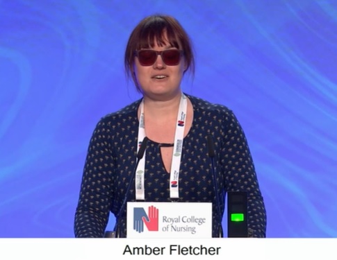 RCNEastMids's tweet photo. Our @theRCN East Midlands members Andi Robinson @Andi_RNC and nursing student Amber Fletcher @StN_Fletcher from @RCNjusticeforum reflect on the risks and opportunities of digitised patient records at #RCN24 Congress this afternoon. https://t.co/1tSsLp6Zjf
