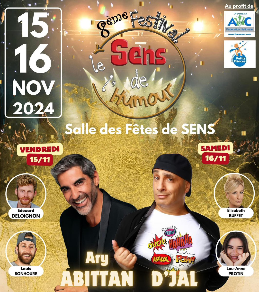 🚨LA BILLETTERIE EST OUVERTE Une semaine d’ouverture de la billetterie et les places pour la 8ème édition du Festival le Sens de l'Humour partent comme des petits pains 🤗

N’attendez plus, les places sont en vente ici 👉🏻 my.weezevent.com/festival-le-se…

 #festivalsenshumour