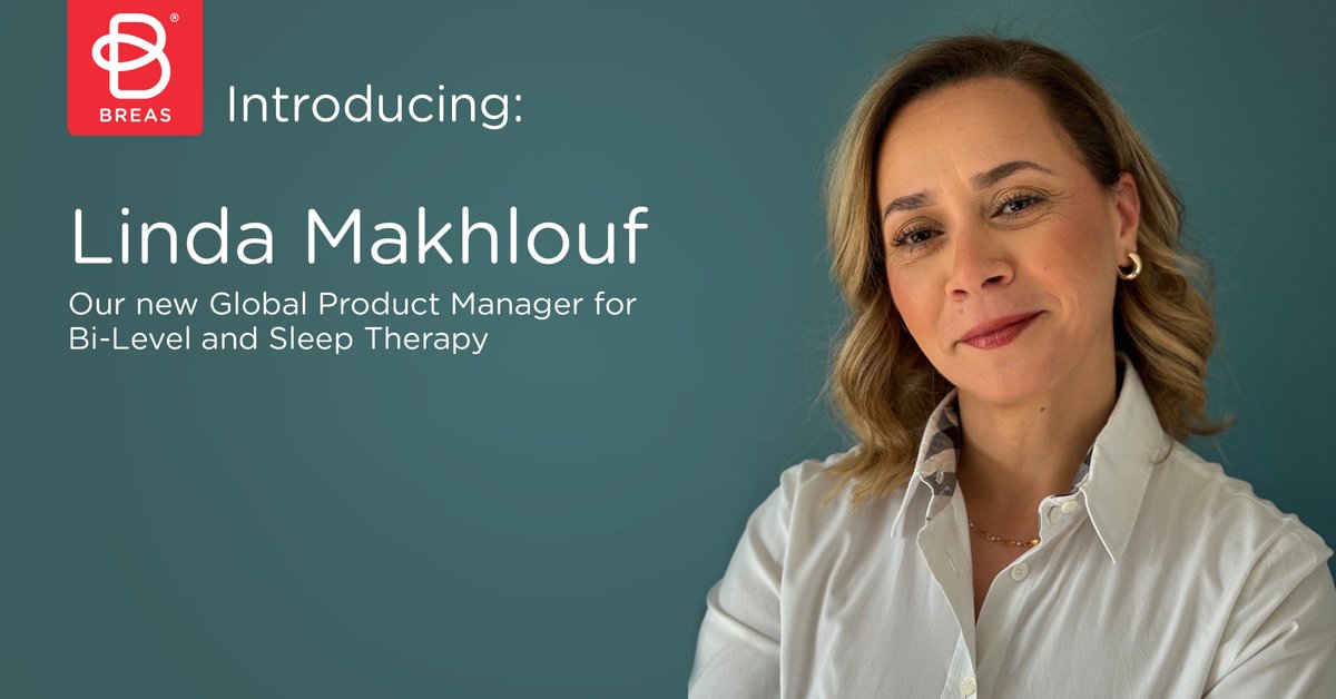 BreasMedical's tweet photo. We're happy to introduce Linda Makhlouf as our new Global Product Manager for Bi-Level and Sleep Therapy. Linda brings extensive experience in home mechanical ventilation and Sleep Therapy, which will be valuable contributions to our team.
https://t.co/aHH9vwC41i
#Breas #bilevel https://t.co/WJVGzeYqe7