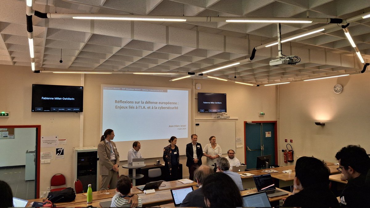 ixau's tweet photo. #AI and #Cybersecurity at @IMTAtlantique - beginning of an exciting conference https://t.co/8t8Zxcrjhl