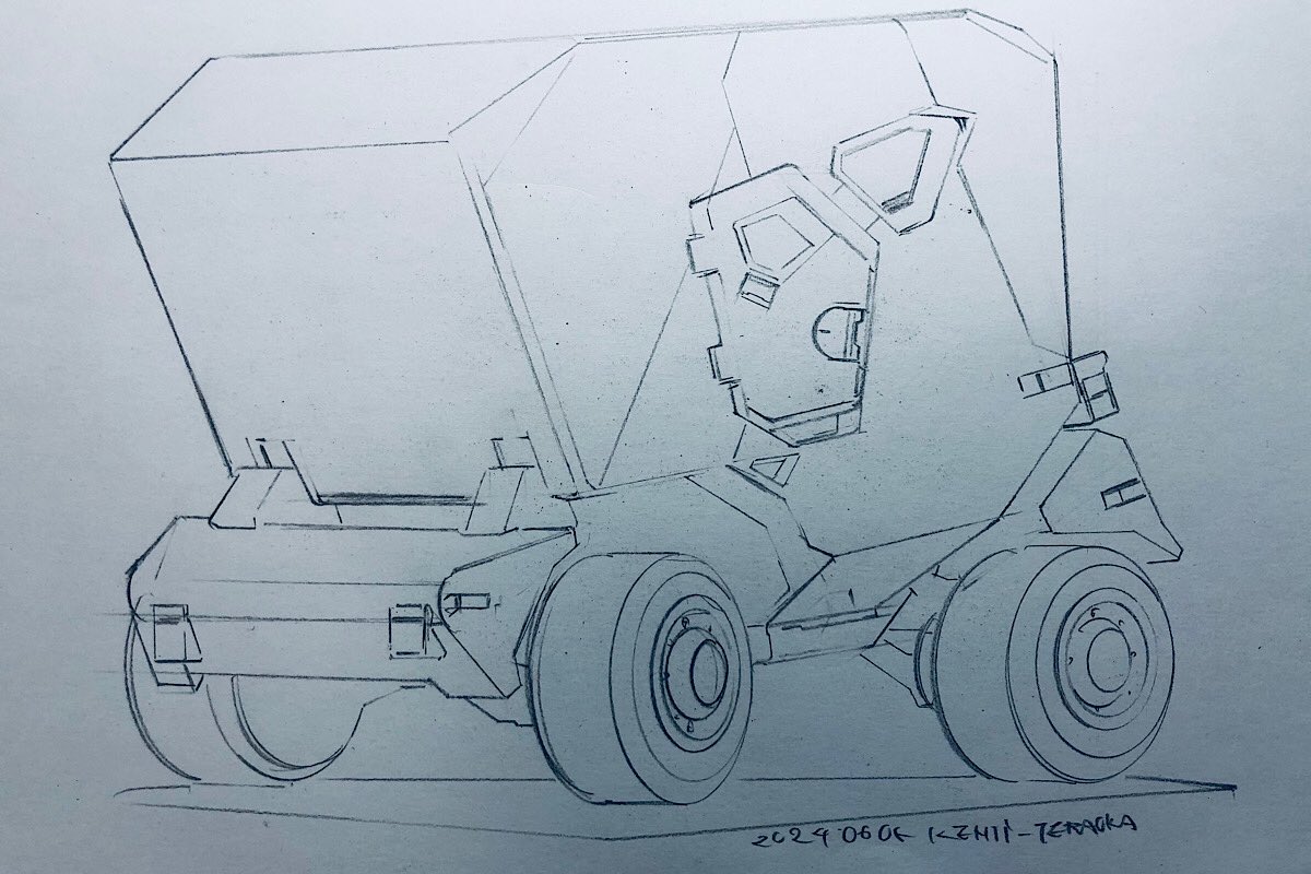 お絵描き 
四角い車 