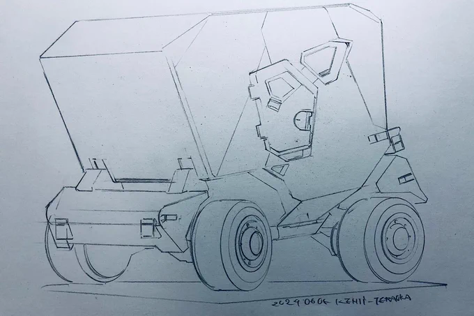 お絵描き 
四角い車 