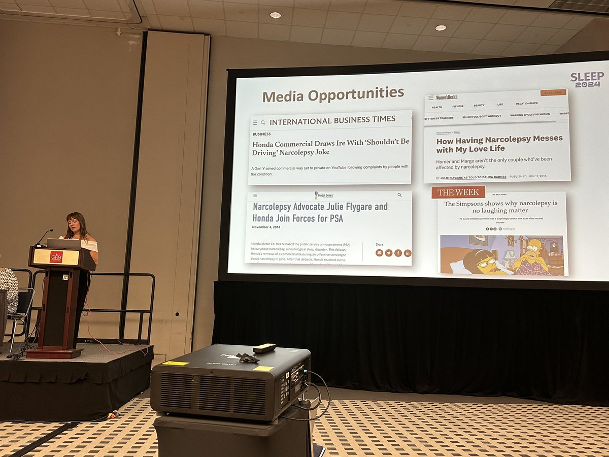 BSeay05's tweet photo. Great to hear from @RemRunner this morning at #Sleep2024. Eye opening to see all of the negative representation of #Narcolepsy in media. Often used as a comedic device and neglecting the truth of what people go through. Follow @project_sleep for real info on narcolepsy! https://t.co/4815NeLP2z