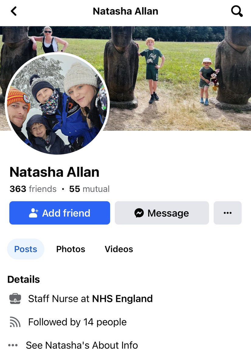 bennett_bertie1's tweet photo. @NHSEngland @NHSEnglandLDN I do not think an NHS nurse should be mocking police officers with PTSD. This is disgusting. Some coppers are really struggling to cope, one has just killed herself after PTSD from Grenfell Tower. Please DM for more details. https://t.co/RPUHwWacEU