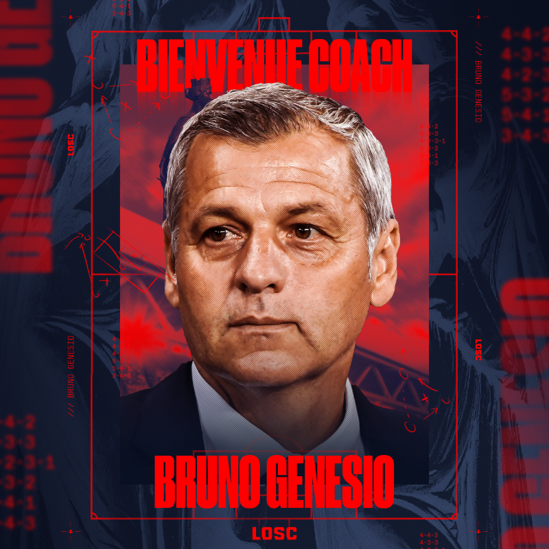 losclive's tweet photo. Le LOSC et son président Olivier Létang sont heureux d’officialiser l’arrivée de 𝘽𝙧𝙪𝙣𝙤 𝙂𝗲́𝙣𝗲́𝙨𝙞𝙤 au poste d’entraîneur de l’équipe professionnelle pour les 2 prochaines années.

Bienvenue Coach 👋

Le communiqué ⤵️