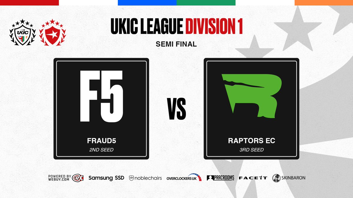 UK & Ireland Circuit (@ukicircuit) on Twitter photo A HUGE matchup in division 1 tonight ⚖️
<a href="/RPTRSgg/">Raptors Esports Club</a> looking for a first grand final appearance as Fraud5 seek a their third in a row ✅
Brought to you by <a href="/Kurtp314/">Kurt Pilbrow</a> & <a href="/Oroblanco_cs/">Oroblanco</a> 🎙️ A HUGE matchup in division 1 tonight ⚖️
<a href="/RPTRSgg/">Raptors Esports Club</a> looking for a first grand final appearance as Fraud5 seek a their third in a row ✅
Brought to you by <a href="/Kurtp314/">Kurt Pilbrow</a> & <a href="/Oroblanco_cs/">Oroblanco</a> 🎙️